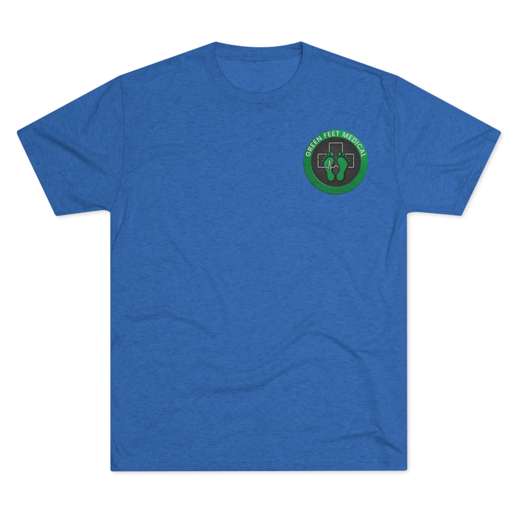Green Feet Medical (front) and Whole Blood Homie (back) Unisex Tri-Blend