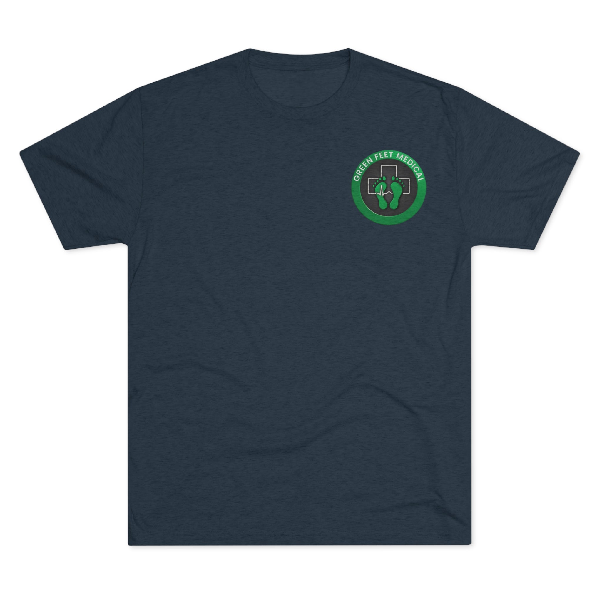 Green Feet Medical (front) and Whole Blood Homie (back) Unisex Tri-Blend