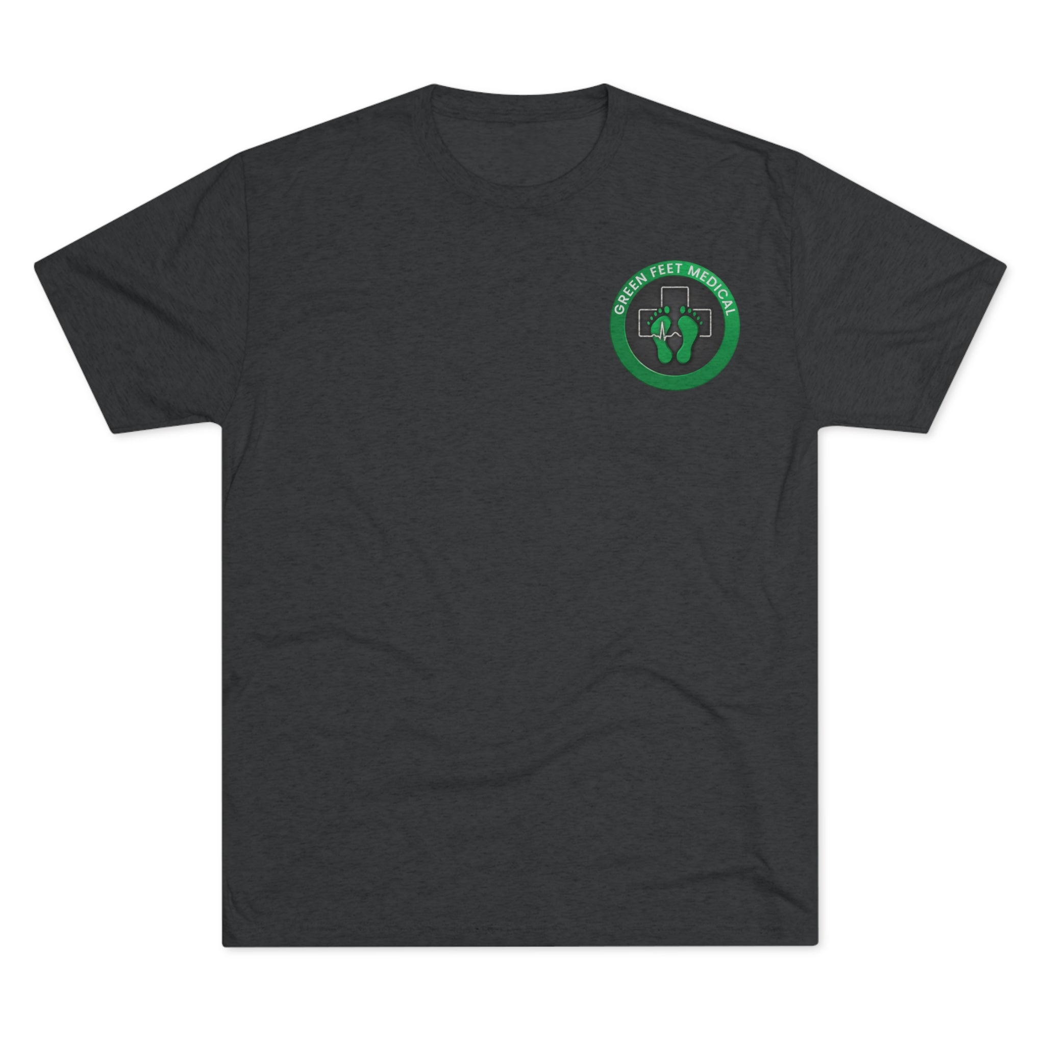 Green Feet Medical (front) and Whole Blood Homie (back) Unisex Tri-Blend