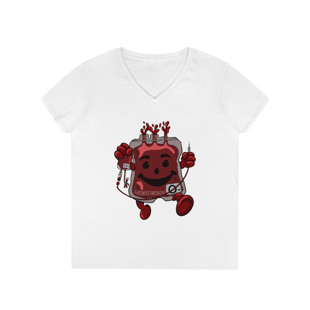 Whole Blood Homie - Ladies' V-Neck T-Shirt