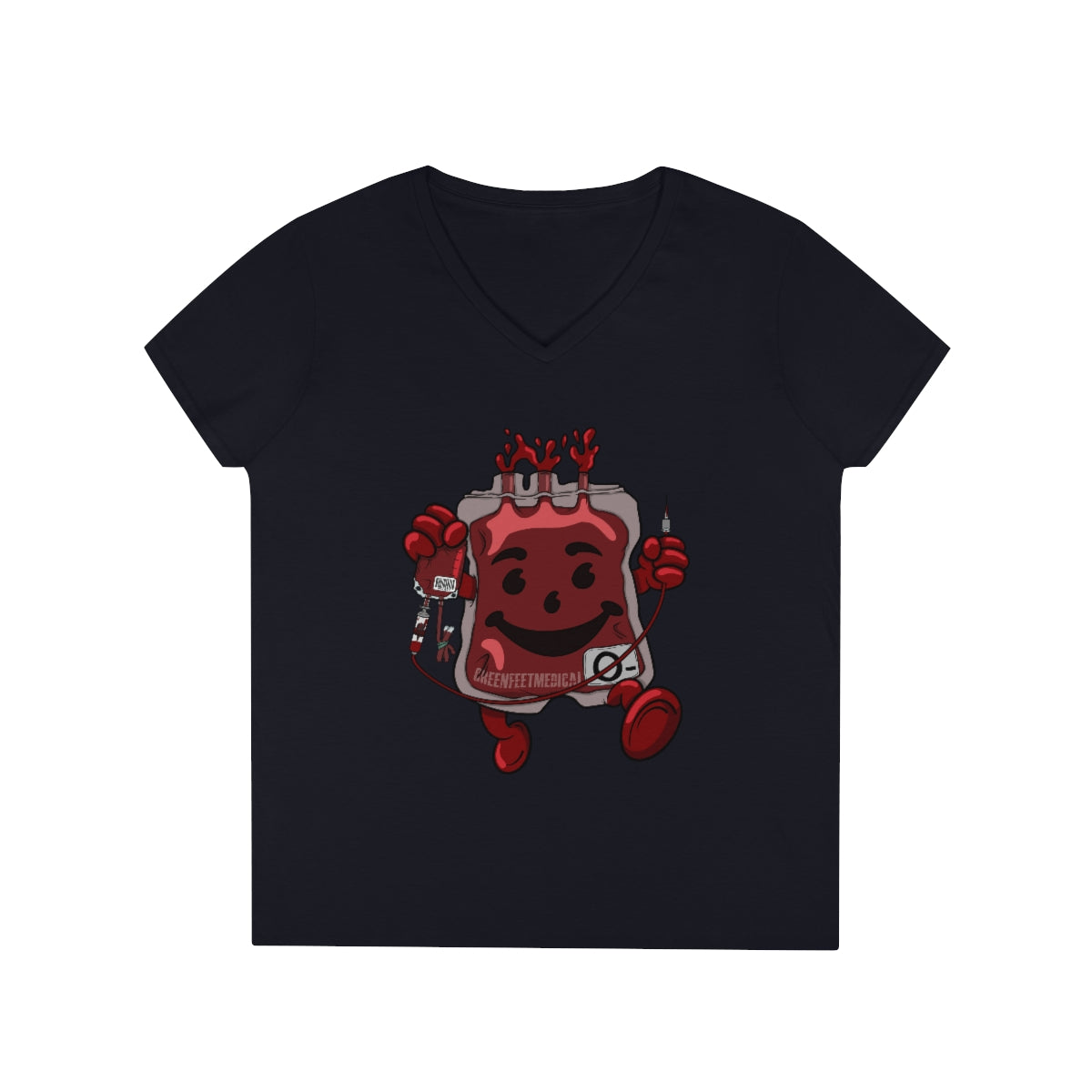 Whole Blood Homie - Ladies' V-Neck T-Shirt