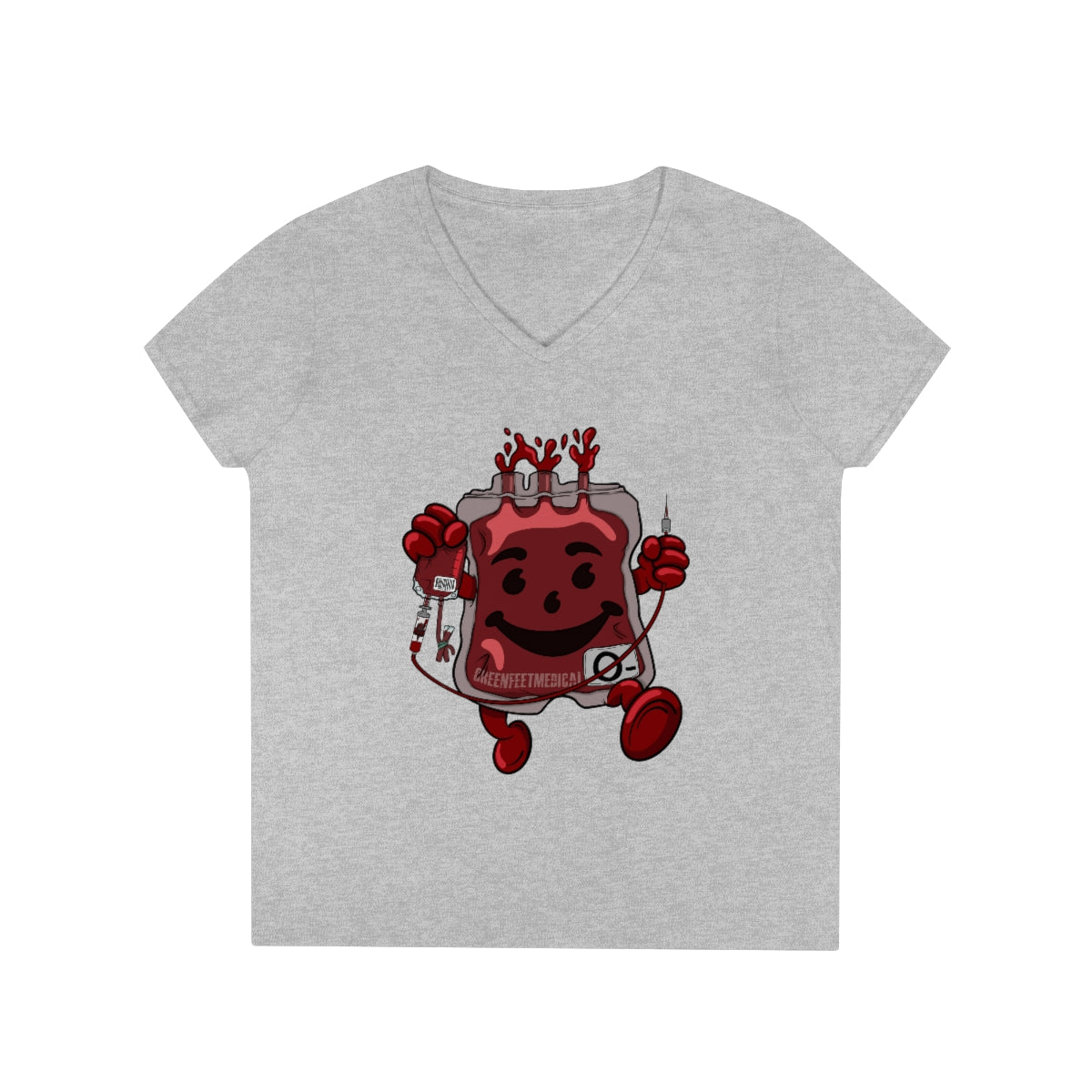 Whole Blood Homie - Ladies' V-Neck T-Shirt