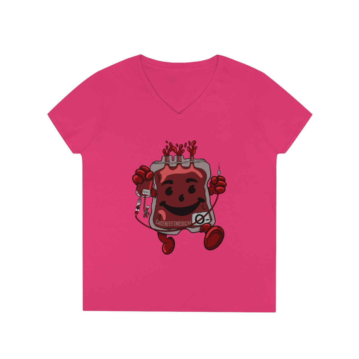 Whole Blood Homie - Ladies' V-Neck T-Shirt